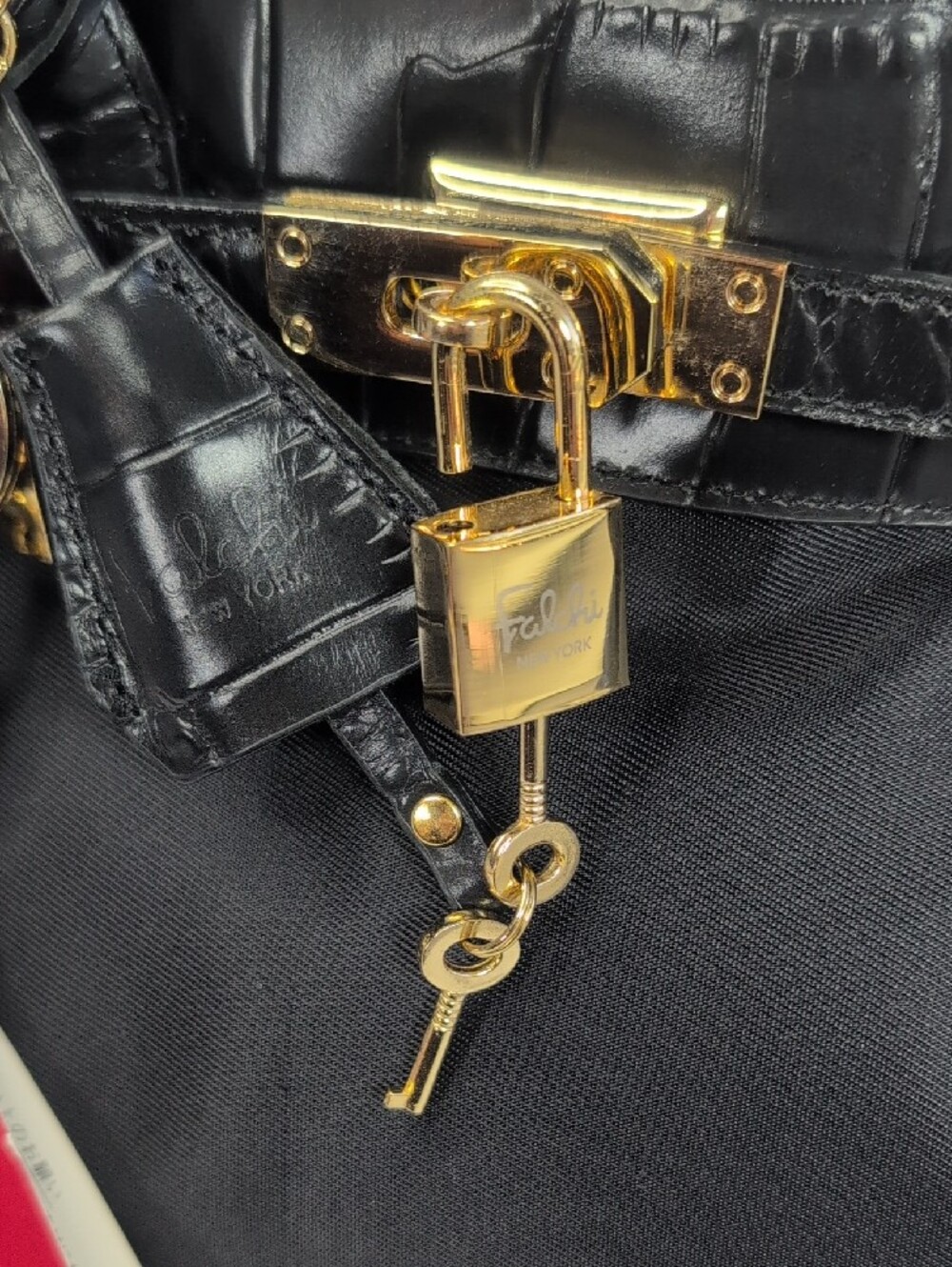 Felicci New York Nylon And Leather Tote Bag NWT - Picture 6 of 14